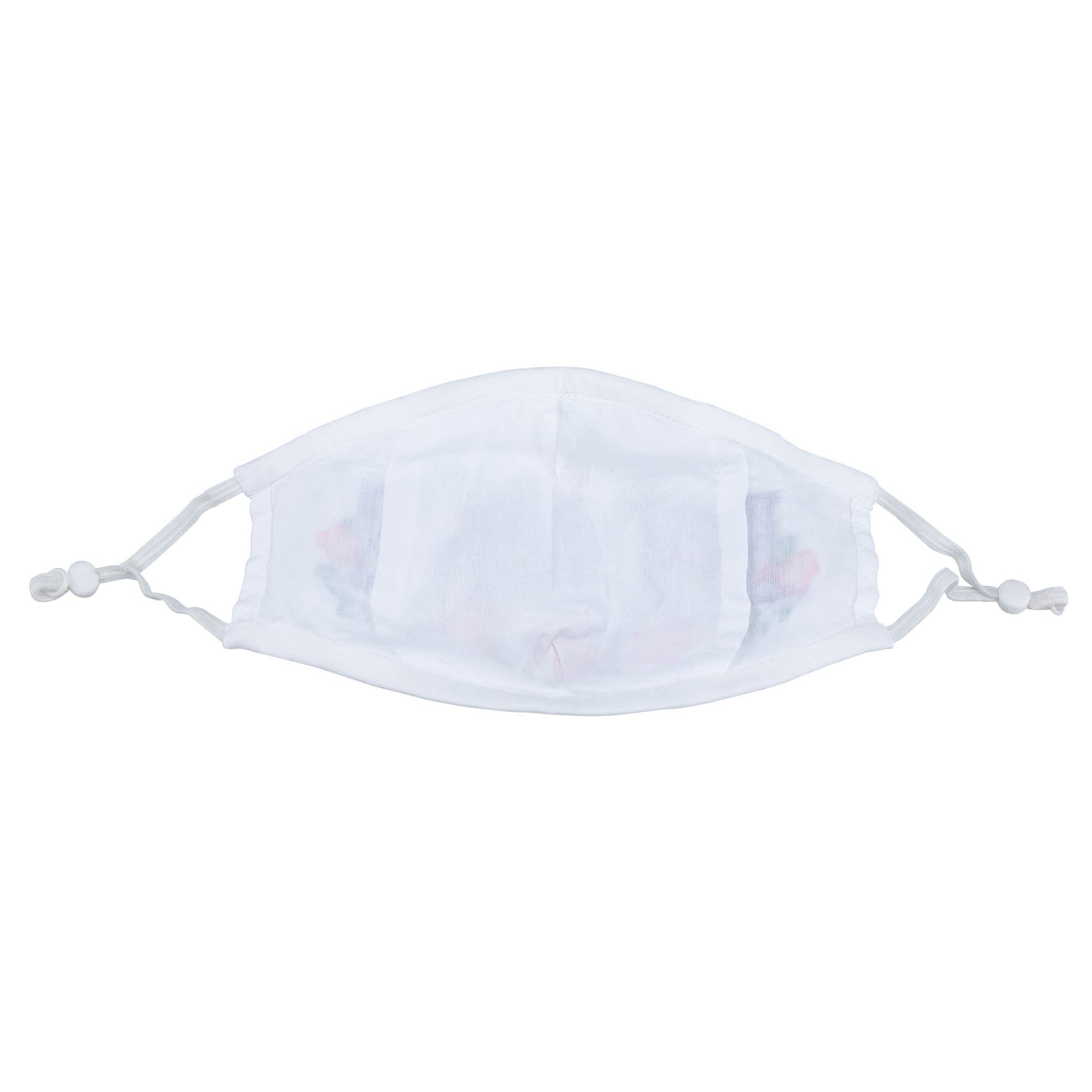 GreaterGood Read My Lips embroidered face mask with kindness message, breathable fabric, and adjustable ear loops.