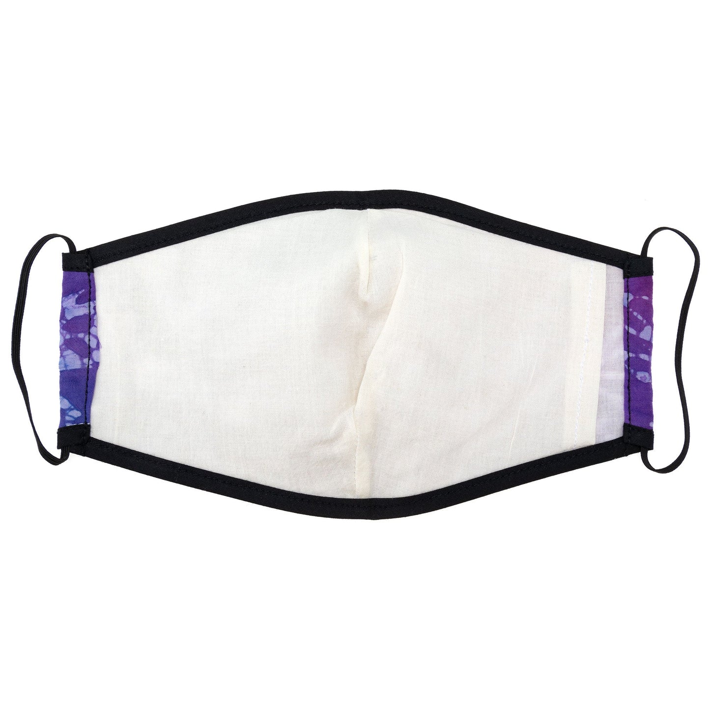 Batik Delight face mask with dragonfly pattern by GreaterGood, made of fabric, designed for comfortable face protection.
