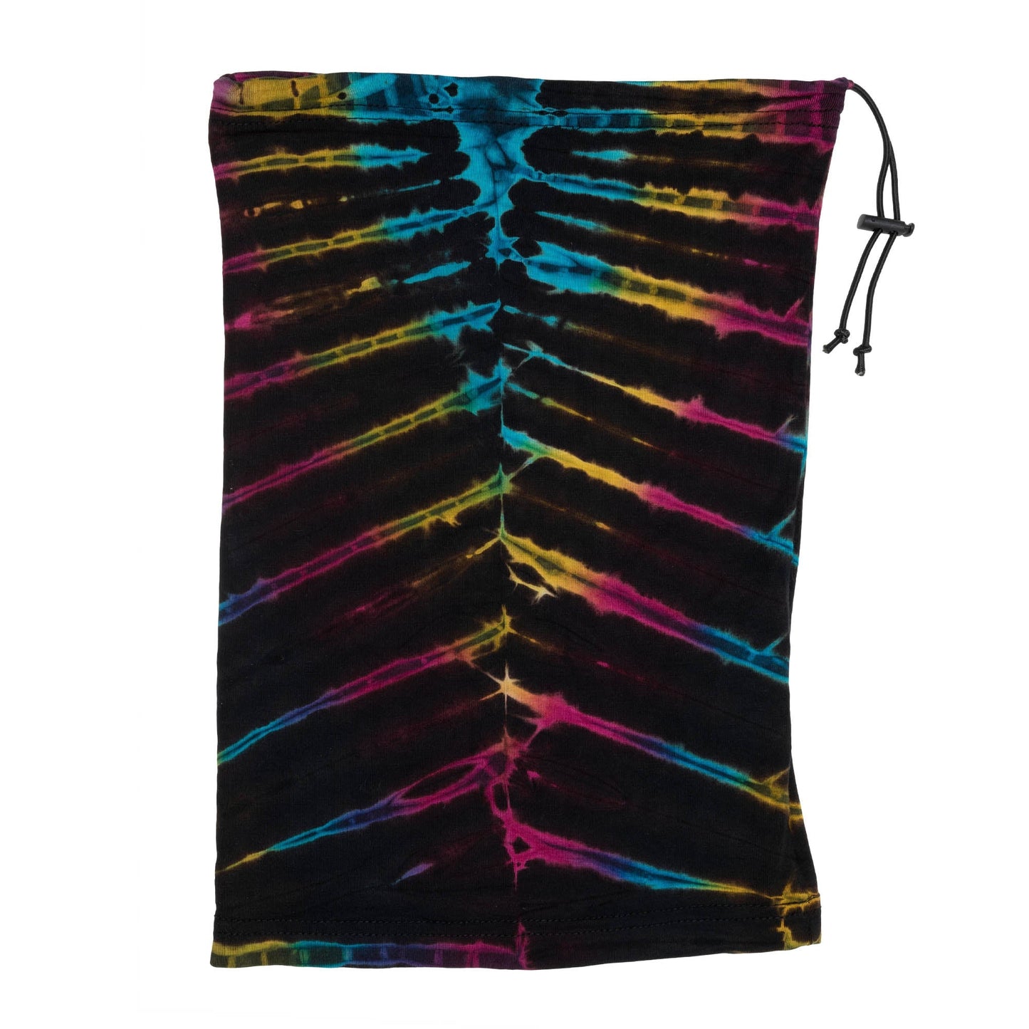 Colorful tie-dye gaiter face mask by GreaterGood, made for versatile face covering and mask accessories.