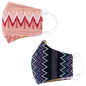 Handwoven GreaterGood face mask with colorful patterns, made of breathable fabric, designed for comfortable face coverage.