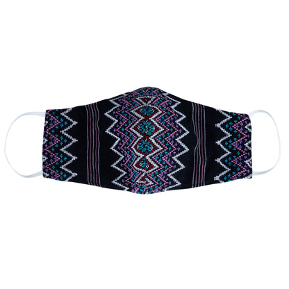 Handwoven face mask from GreaterGood, made of soft fabric with adjustable ear loops, designed for comfort and protection.