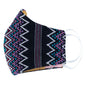 Handwoven GreaterGood face mask and mask accessories, showcasing colorful, textured fabrics and secure ear loops.