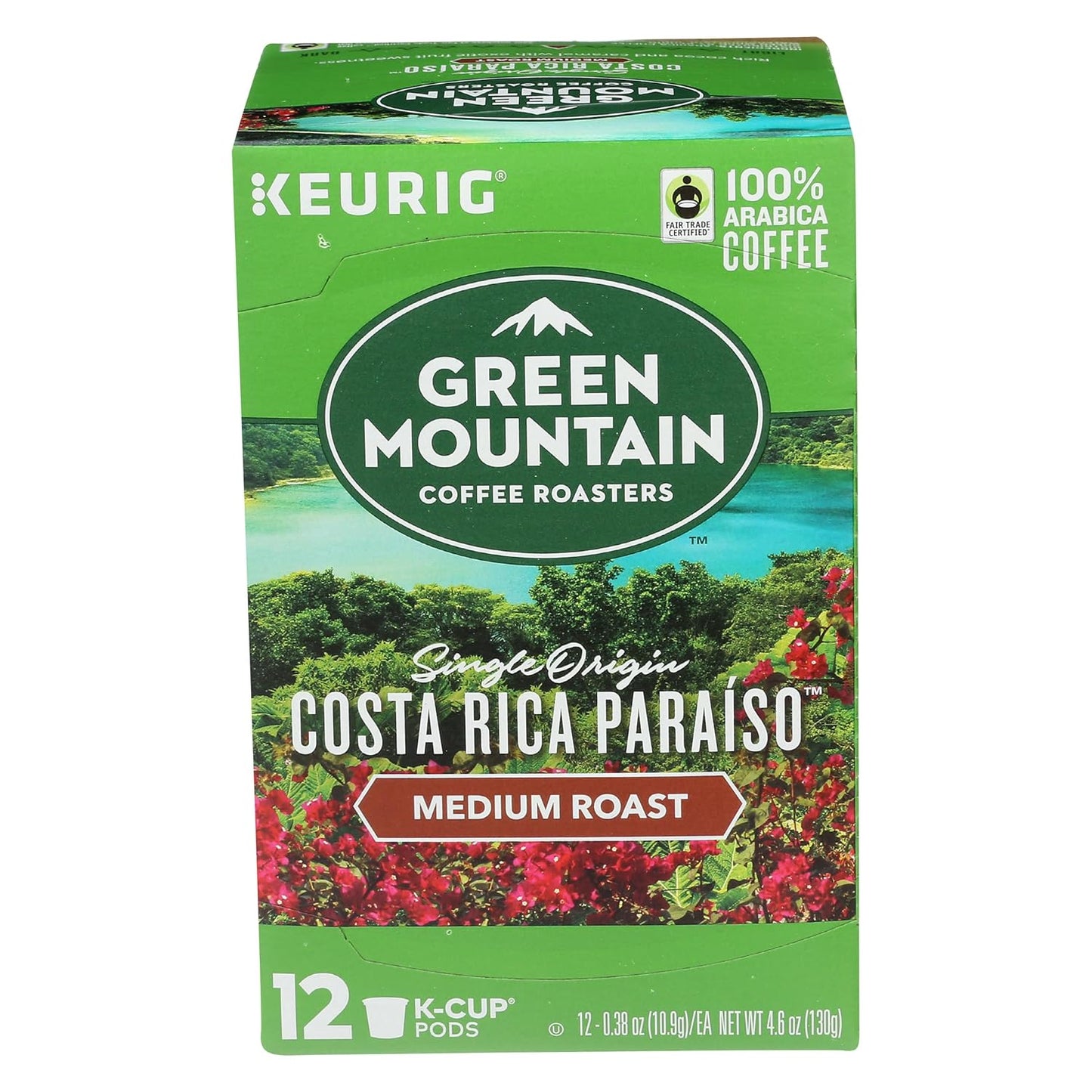 Green Mountain Coffee Roasters Nantucket Blend Keurig K-Cup pods, medium roast coffee, 96-count pack with green packaging.