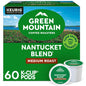 Green Mountain Coffee Roasters Nantucket Blend Keurig K-Cup pods, medium roast coffee, 96-count pack with vibrant green packaging.