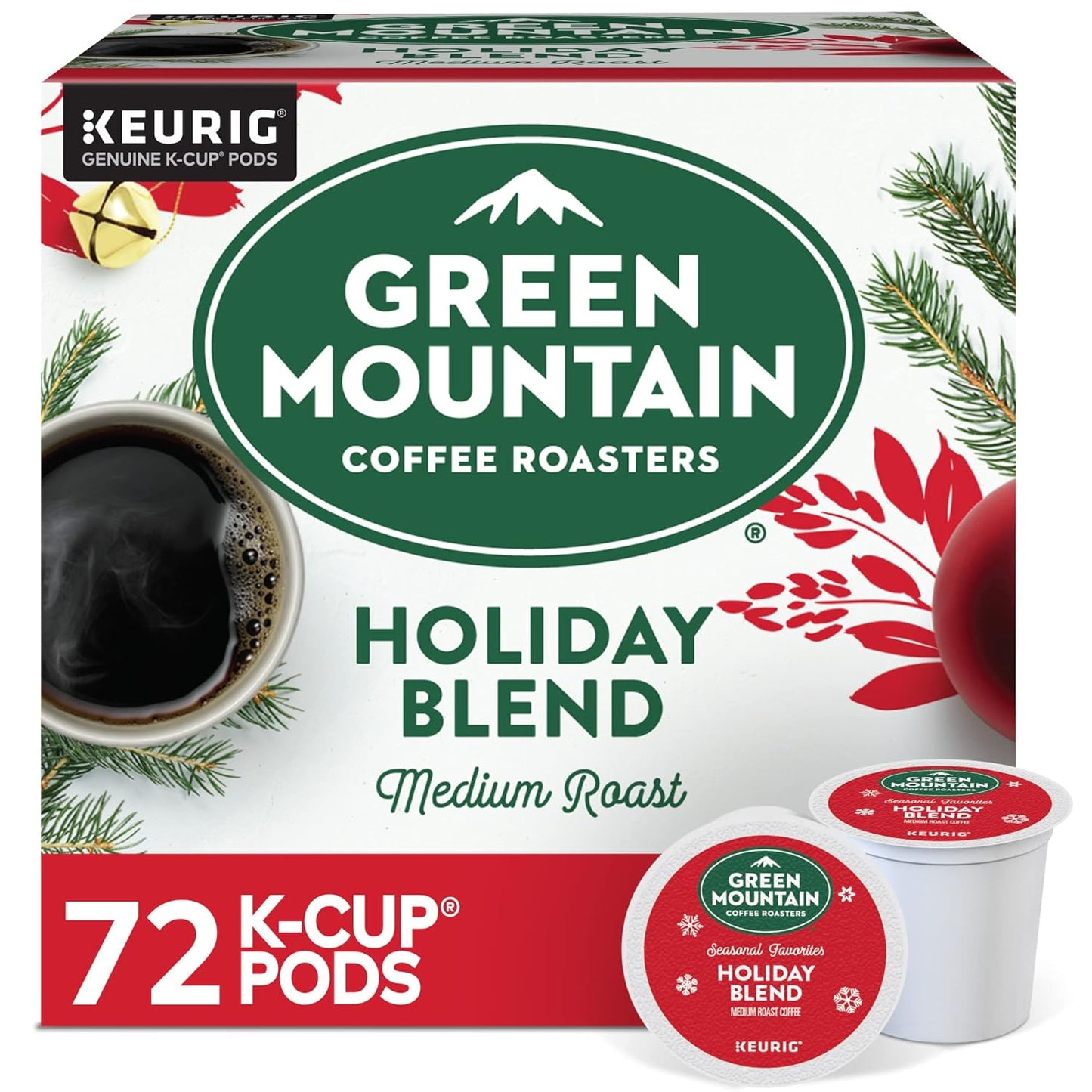 Green Mountain Coffee Roasters Nantucket Blend Keurig K-Cup pods, medium roast coffee, 96-count package for single-serve brewing