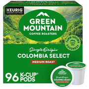 Green Mountain Coffee Roasters Colombia Select Coffee, Keurig Single - Serve K - Cup Pods, Medium Roast Coffee, 96 Count - BACKUPMYFILESNOW