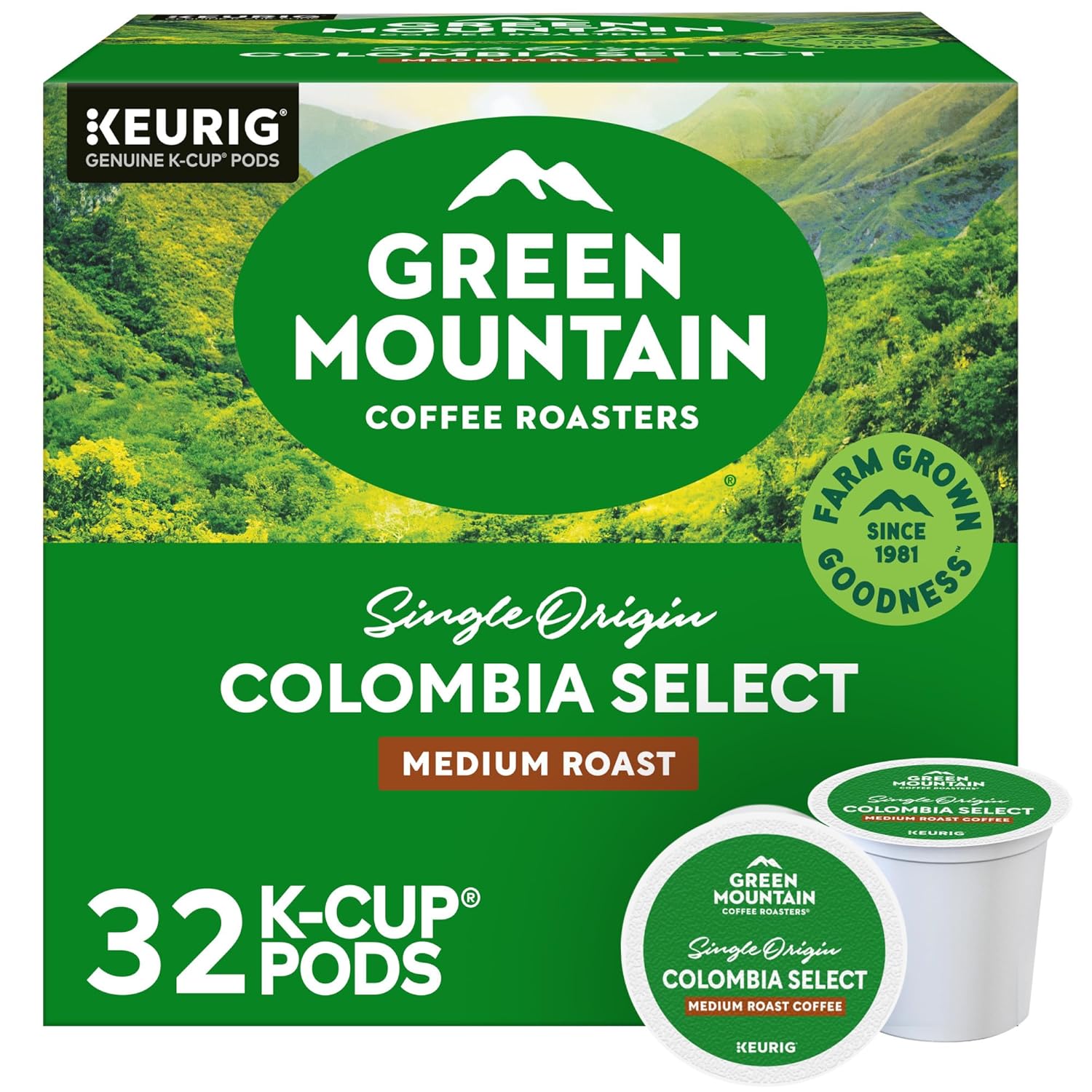 Green Mountain Coffee Roasters Colombia Select Coffee, Keurig Single - Serve K - Cup Pods, Medium Roast Coffee, 96 Count - BACKUPMYFILESNOW