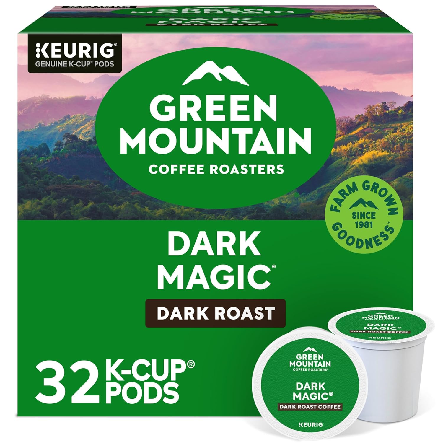 Green Mountain Coffee Roasters Dark Magic Keurig Single - Serve K - Cup Pods, Dark Roast Coffee, 72 Count - BACKUPMYFILESNOW
