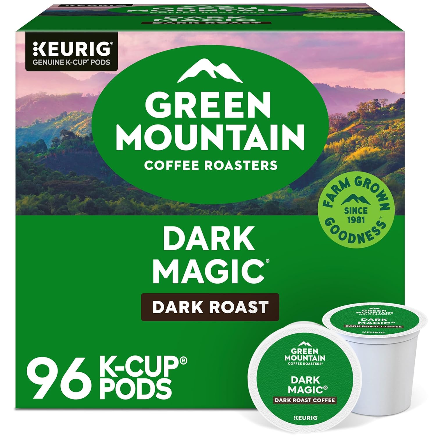 Green Mountain Coffee Roasters Dark Magic Keurig Single - Serve K - Cup Pods, Dark Roast Coffee, 72 Count - BACKUPMYFILESNOW