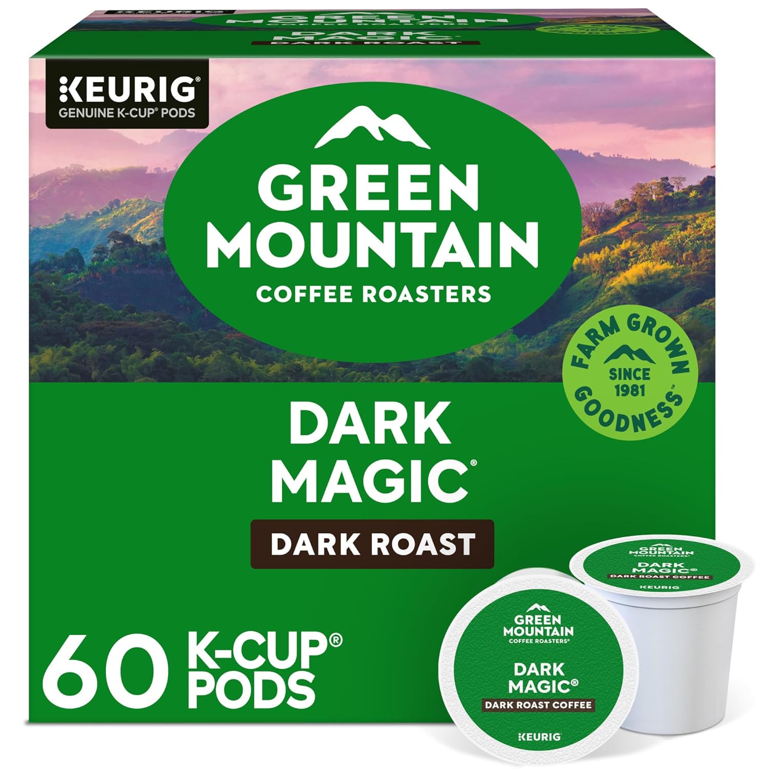 Green Mountain Coffee Roasters Dark Magic Keurig Single - Serve K - Cup Pods, Dark Roast Coffee, 72 Count - BACKUPMYFILESNOW