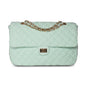Beach Haus Medium Shoreline Flap in sea glass green, featuring a stylish flap design with a textured fabric finish.