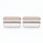 Dura Living Glass Food Storage Set with 12 airtight containers in mixed sizes, filled with cashew cream.