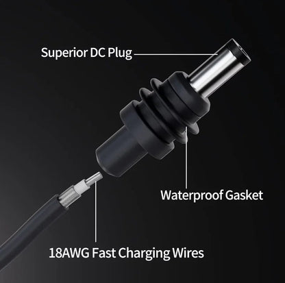 3-in-1 Starlink car charger cable with USB-C port, waterproof design, 5-meter length, for Gen3 and Mini Starlink devices.