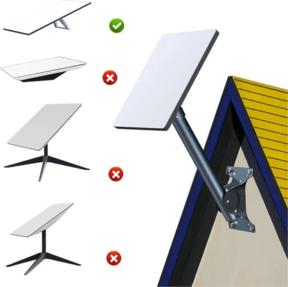 Adjustable Starlink satellite roof mount kit by Guangzhou Chuangze for rectangular dish, with pivoting standard dish mounting hardware.