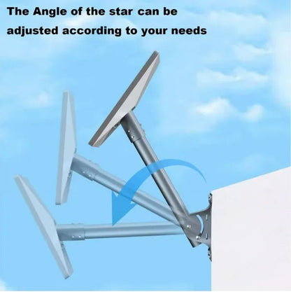 Starlink adjustable rectangular satellite roof mount kit with pivot for standard dish installation, by Guangzhou Chuangze Digital Technology.