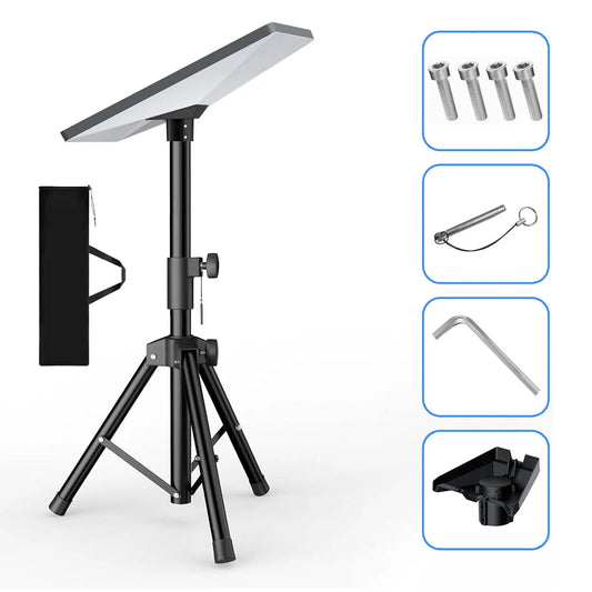 Starlink Gen 3 mount with adjustable tripod stand for outdoor camping RV, compatible with Starlink mounting kit, black color