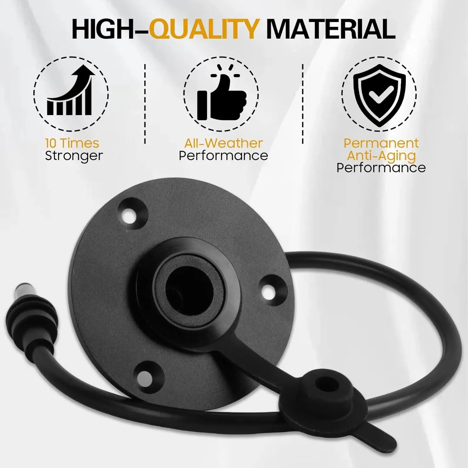 Starlink Mini Aluminum Wall Pass-Through Kit with waterproof external adapter panel and DC 5.5*2.1mm cable for outdoor RV, boat, or van.