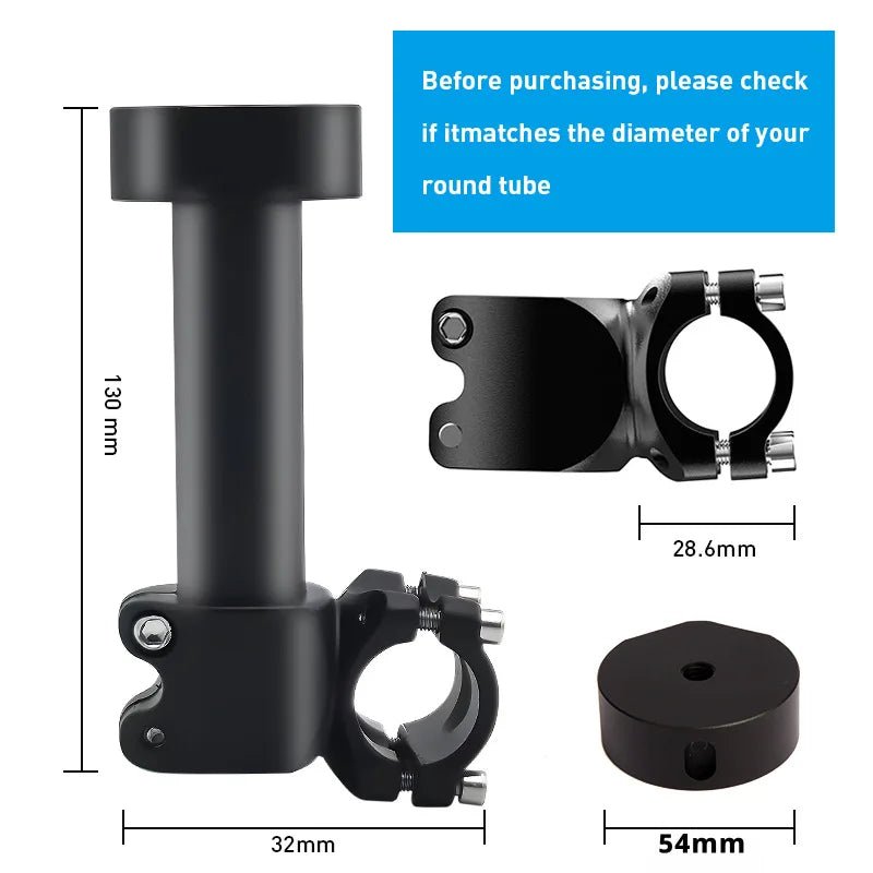 Starlink Mini Pole Mount Bracket Clamp Kit for RV and boat railings, made of durable aluminum alloy, outdoor installation accessory