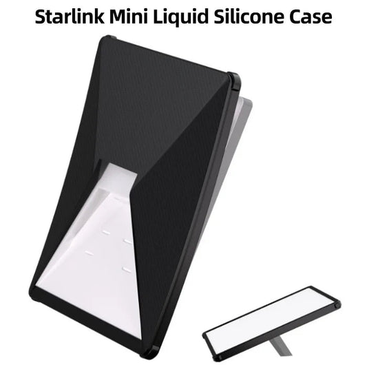 Starlink mini silicone sleeve cover with non-slip base, waterproof and shockproof protective case in black for Guangzhou Chuangze Digital Technology.