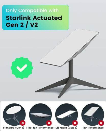Starlink Gen 2 Ethernet Adapter in dark grey, plug-and-play design for stable, fast wired connection compatible with Starlink routers.