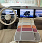 Starlink 180° rotatable folding car desk on steering wheel, car laptop tray, and writing surface, interior accessory for men and women.
