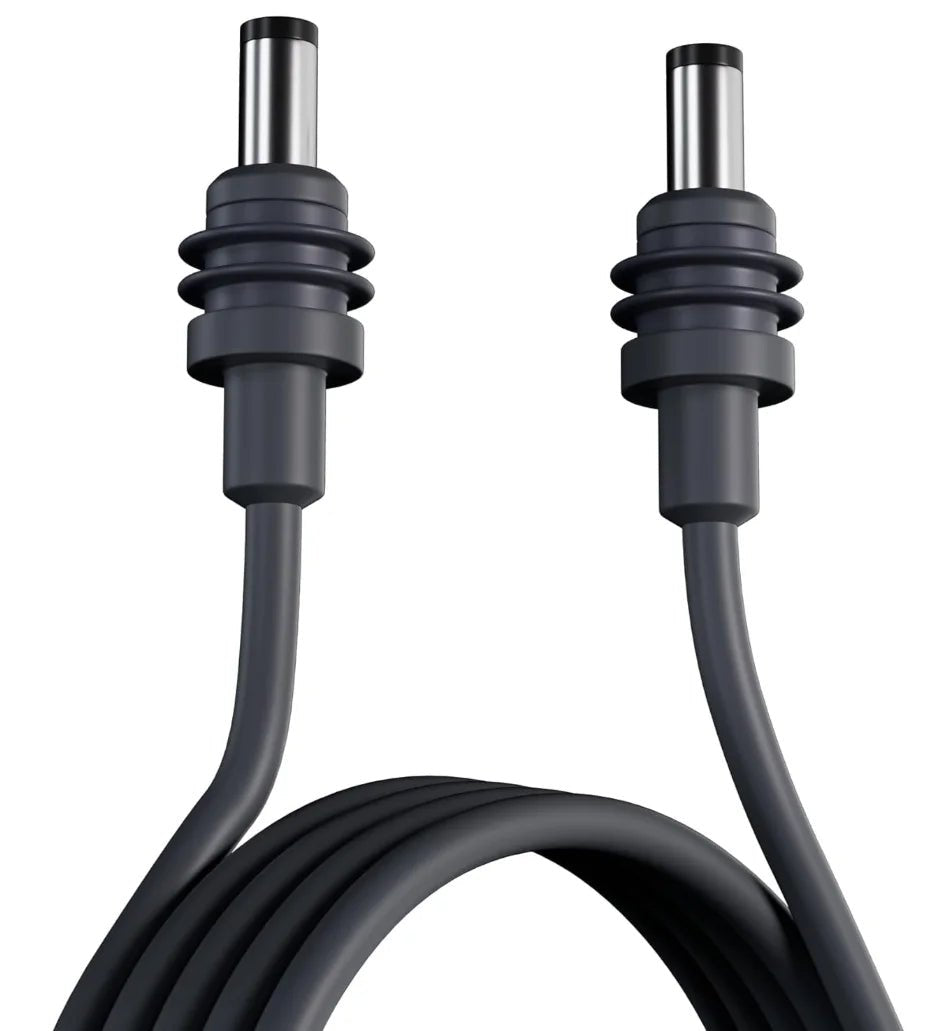 18AWG pure copper waterproof Starlink DC power cable, 5 meters, male to male, weather-resistant, plug-and-play replacement line.