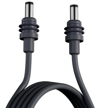 18AWG pure copper waterproof Starlink DC power cable, 5 meters, male to male, weather-resistant, plug-and-play replacement line.