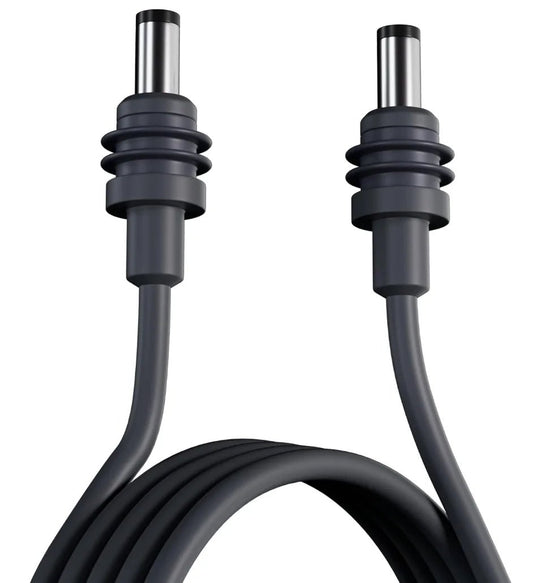 18AWG pure copper waterproof Starlink DC power cable, 5 meters, male to male, weather-resistant, plug-and-play replacement line.