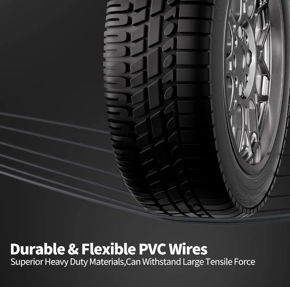 18AWG pure copper waterproof Starlink DC power cable, 5 meters, male to male, weather-resistant, plug-and-play replacement line.