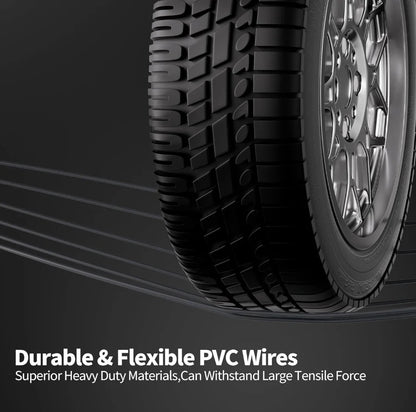18AWG pure copper waterproof Starlink DC power cable, 5 meters, male to male, weather-resistant, plug-and-play replacement line.