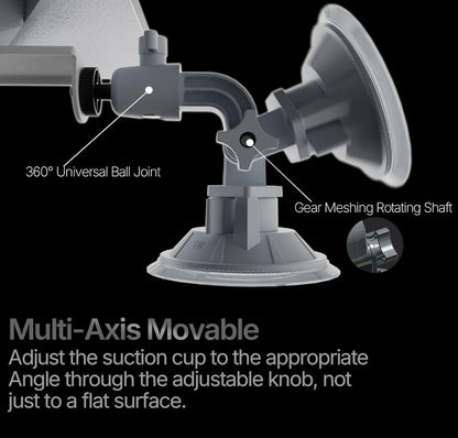 Starlink 360-degree swivel suction cup car mount holder with strong adhesive vacuum mount for vehicle windshields and outdoor use.