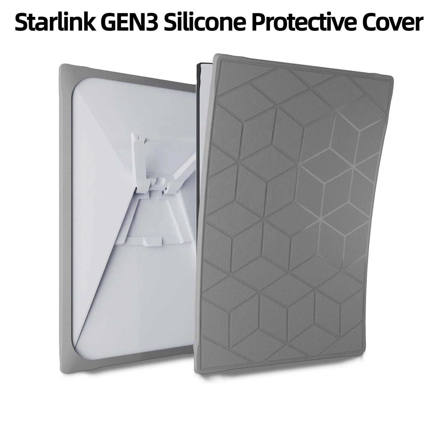 All-weather silicone protector cover for Starlink Gen3 antenna dish, waterproof and shockproof shell by Guangzhou Chuangze Digital.