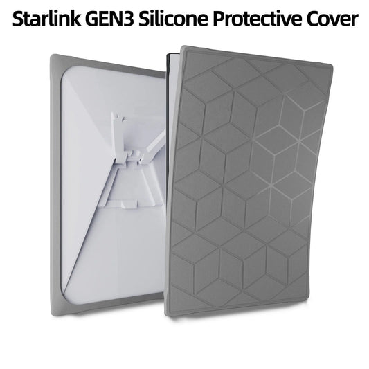 All-weather silicone protector cover for Starlink Gen3 antenna dish, waterproof and shockproof shell by Guangzhou Chuangze Digital.