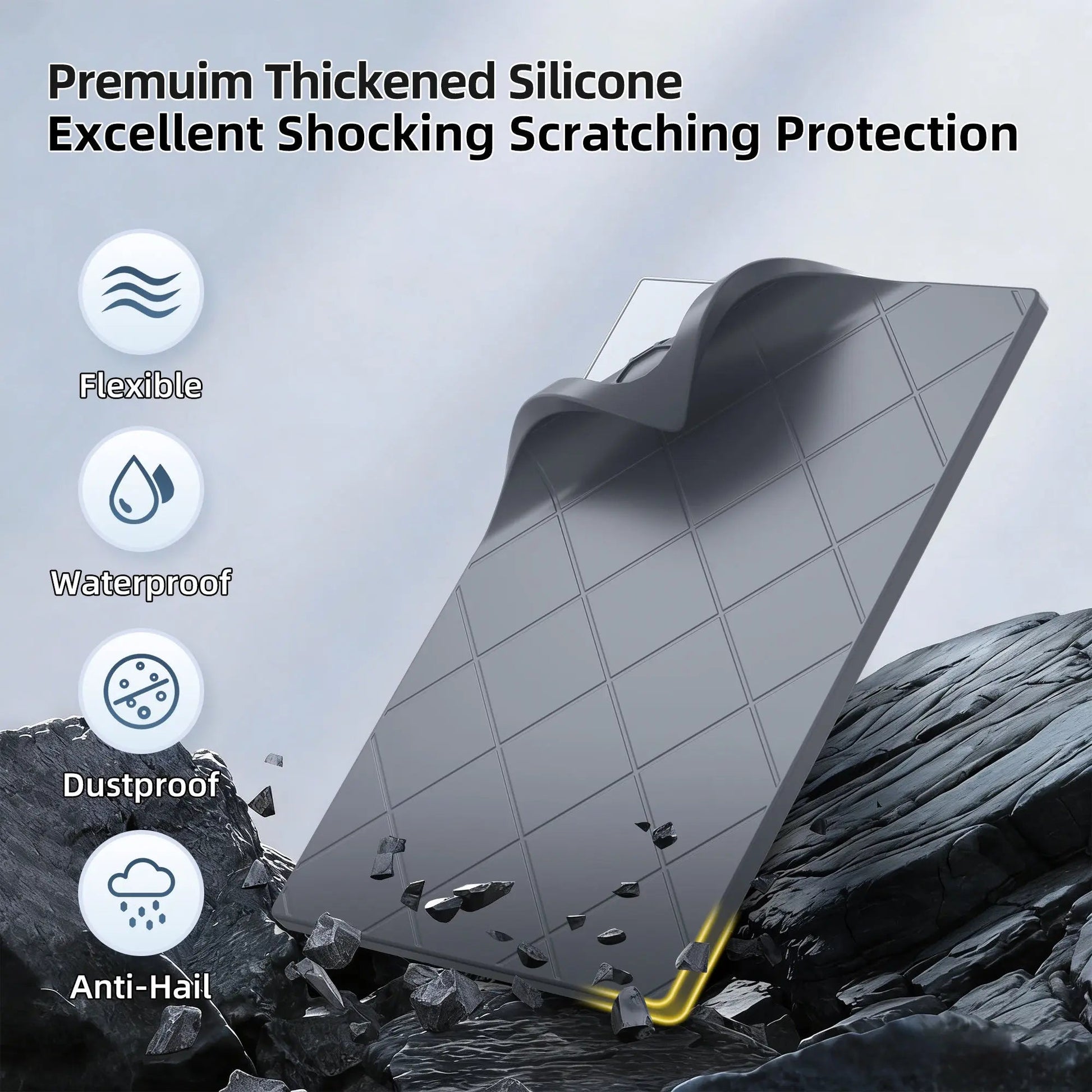All-weather silicone protector cover for Starlink Gen3 antenna dish, waterproof and shockproof shell by Guangzhou Chuangze Digital Technology.