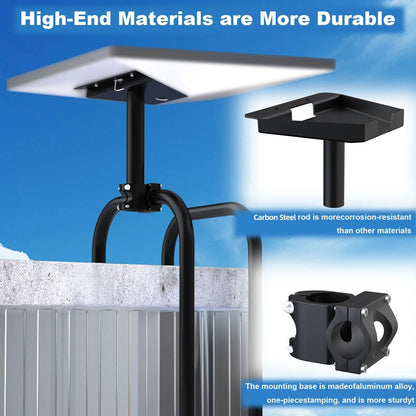 Starlink Gen 3 pipe holder mount bracket clamp for outdoor RV, yacht, or ladder satellite installation, by Guangzhou Chuangze Digital.