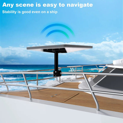 High-quality Starlink Gen 3 pipe holder mount bracket clamp for outdoor RV ladder and yacht satellite installation.