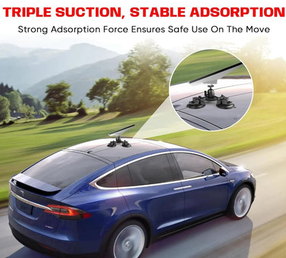 Starlink Mini windshield mount with 360° swivel, heavy-duty suction cup, weatherproof vehicle dashboard holder, compatible with Starlink.