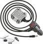 Starlink mini car cigarette lighter plug to DC step-up converter with digital display and Type-C USB-A ports, 16AWG power adapter cable.