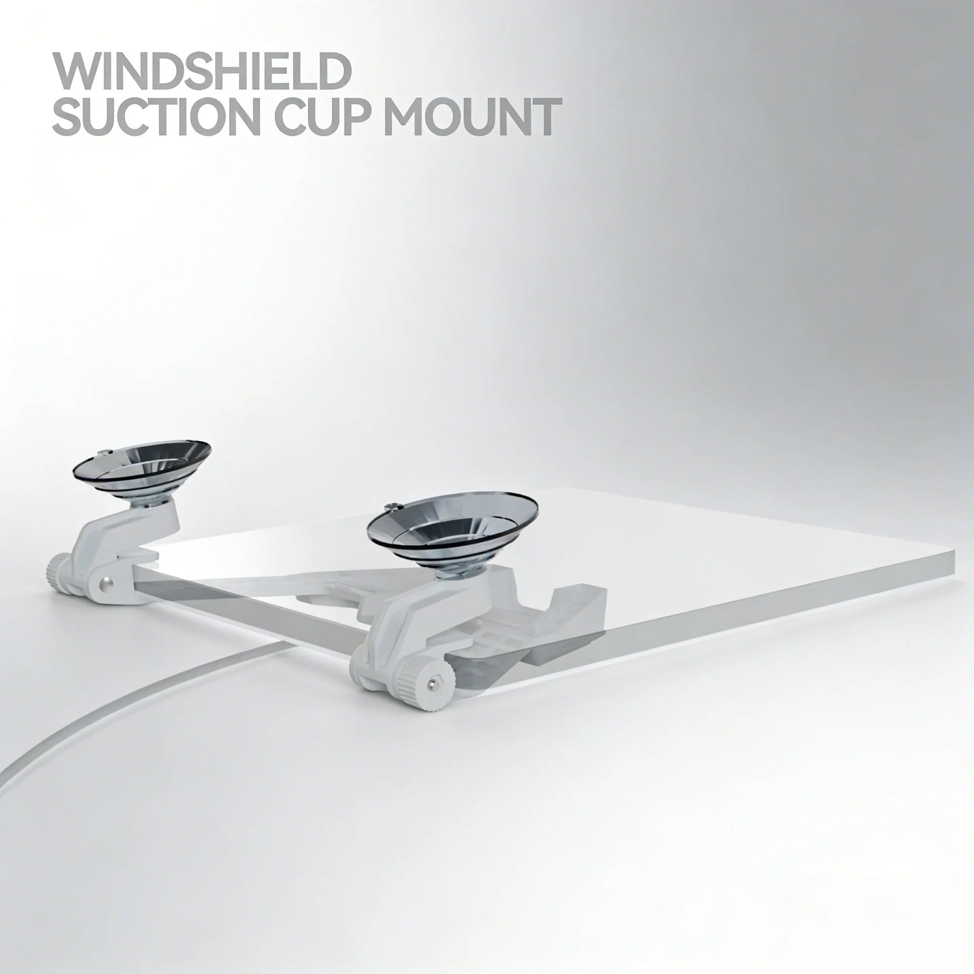 Starlink vehicle roof mount with triangular suction cup base, multi-angle swivel bracket, heavy-duty design for secure installation.