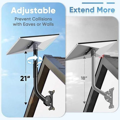 Starlink Gen 3 heavy-duty outdoor pole adapter bracket for wall or roof mounting, adjustable stand from Guangzhou Chuangze Digital.