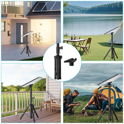 Starlink Gen 3 V4 tripod foldable stand mount made of aluminum alloy, height adjustable, stable support for outdoor camping and hiking.