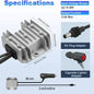 Starlink Mini Car Power Adapter with cigarette lighter plug, DC cable, on/off switch, 12V/24V to 30V step-up transformer, 3.5A.