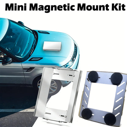 Starlink Mini magnetic car roof mount kit with waterproof aluminum bracket for secure, easy installation on vehicles.