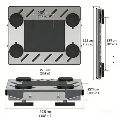 Starlink Mini Magnetic Mount Kit with strong suction car roof bracket and aluminum alloy base for outdoor vehicle use