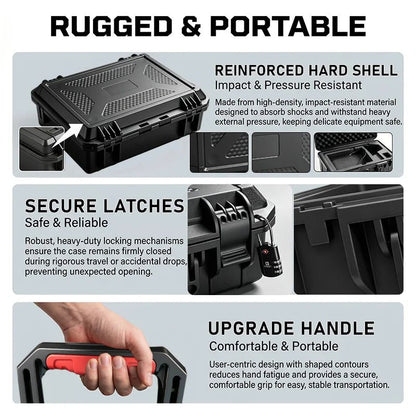 Starlink Mini portable travel storage case with waterproof and shockproof design, custom foam insert for outdoor camping and RV use