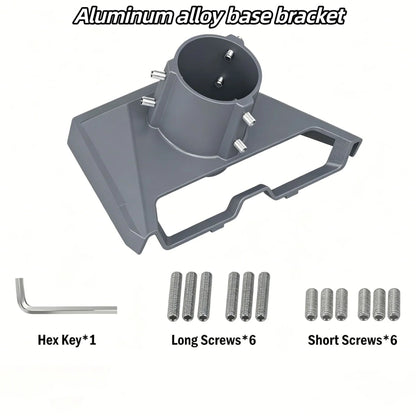Starlink Gen 3 aluminum alloy mount pipe adapter with adjustable weatherproof bracket for outdoor installation by Guangzhou Chuangze Digital