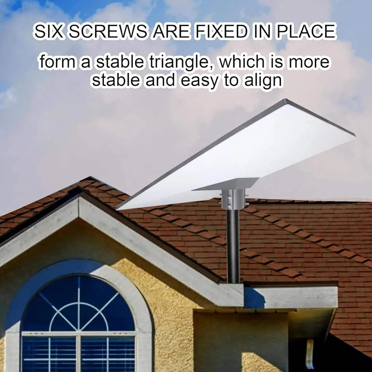 Starlink Gen 3 aluminum alloy mount pipe adapter bracket, outdoor weatherproof installation for durable satellite setup.