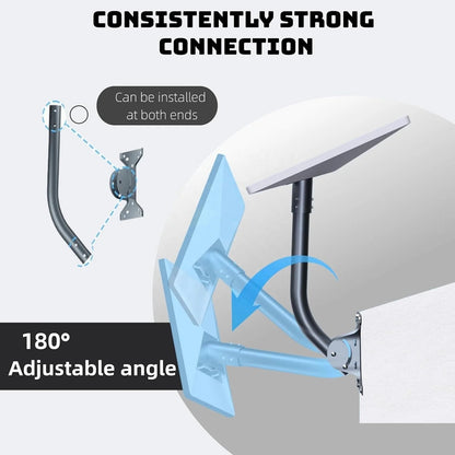 Starlink Gen 3 roof mount kit with adjustable pipe adapter, compatible with Guangzhou Chuangze Digital Technology Starlink satellite internet system.