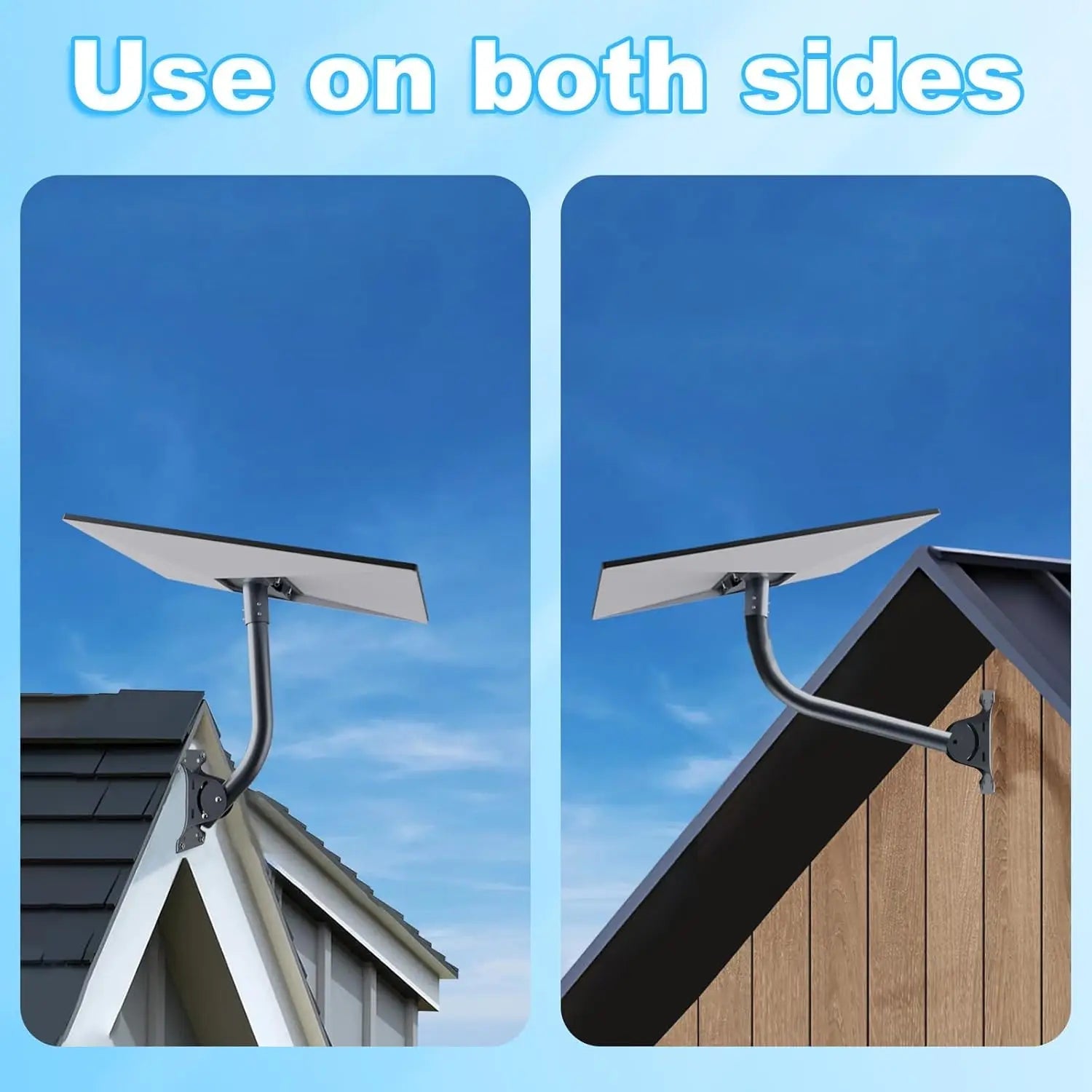 Starlink Gen 3 roof mount kit with adjustable pipe adapter, gray color, designed for secure satellite dish installation.