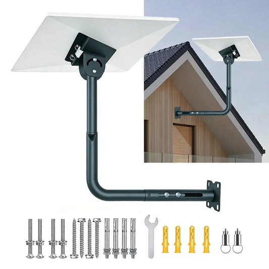 Gray Starlink GN3/4 roof mount adjustable satellite antenna wall mount, rustproof and corrosion-resistant for Starlink internet.